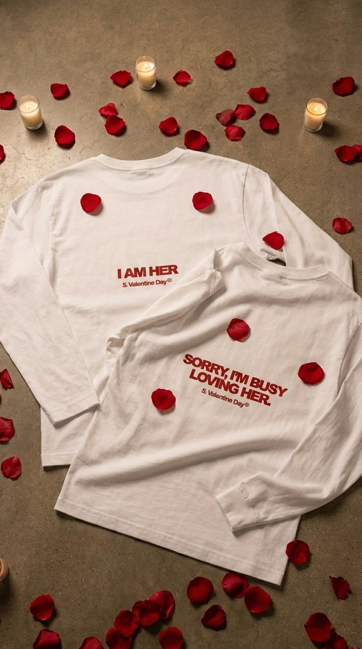 HIS and HER - Camiseta Larga